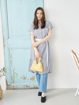 「a:mure（アミュール）のアイテム」を使った、amureofficialさん（レディース・164cm）の夏コーディネート