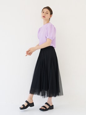 「a:mure（アミュール）のアイテム」を使った、amureofficialさん（レディース・164cm）の夏コーディネート