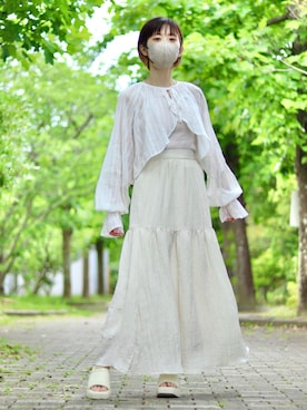 「Discoat」｜「アイテム（サンダル）」を使った、honobonoさん（レディース・153cm）の夏コーディネート