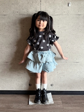 「pairmanon（ペアマノン）のアイテム」を使った、oyasumi0712さん（キッズ・110cm）の春コーディネート