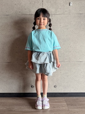 「pairmanon（ペアマノン）のアイテム」を使った、えみりさん（キッズ・110cm）の夏コーディネート