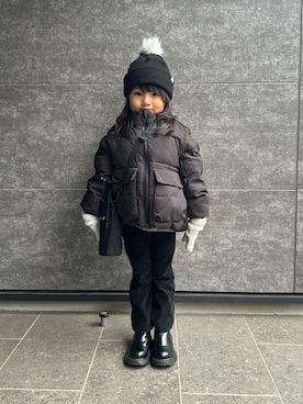 「a.v.v（アーヴェヴェ）のアイテム」を使った、oyasumi0712さん（キッズ・110cm）の冬コーディネート