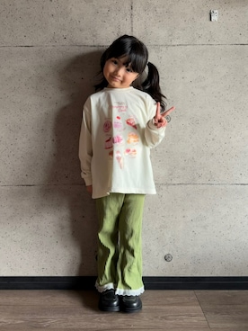 「pairmanon（ペアマノン）のアイテム」を使った、oyasumi0712さん（キッズ・110cm）の春コーディネート