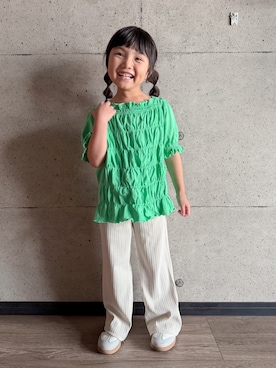 「pairmanon（ペアマノン）のアイテム」を使った、えみりさん（キッズ・110cm）の夏コーディネート