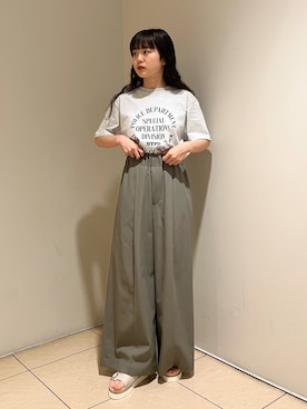 「NANO universe（ナノユニバース）のアイテム（サンダル）」を使った、マチダ　ユイさん（レディース・158cm）の夏コーディネート