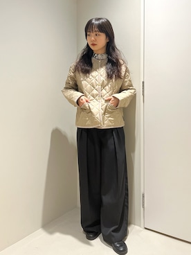 「Traditional Weatherwear」｜「アイテム（ブルゾン）」を使った、マチダ　ユイさん（レディース・158cm）の秋コーディネート