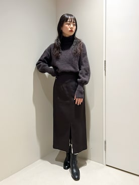 「NANO universe（ナノユニバース）のアイテム（スカート）」を使った、マチダ　ユイさん（レディース・158cm）の秋コーディネート