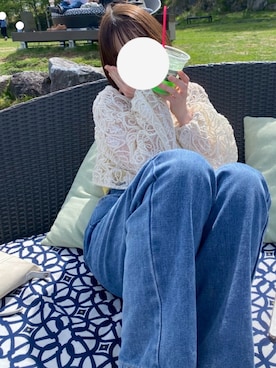 「アイテム（キャミソール、イエロー系）」を使った、 かすさん（レディース・160cm）の夏コーディネート