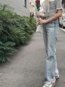 「one after another NICE CLAUP（ワンアフターアナザーナイスクラップ）のアイテム」を使った、さつまいもさん（レディース・155cm）の夏コーディネート