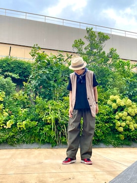 「アイテム（その他）」を使った、ike mieさん（レディース・158cm）の夏コーディネート