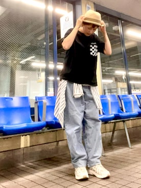 「バンドT」｜ike mieさん（レディース・158cm）の夏コーディネート