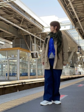 「no brand（ノーブランド）のアイテム」を使った、ike mieさん（レディース・158cm）の春コーディネート
