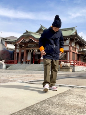 「VANS(バンズ)のアイテム」を使った、ike mieさん(レディース・158cm)の春コーディネート