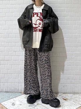 「アイテム（ブルゾン）」を使った、matsuさん（レディース・156cm・20代）の秋コーディネート