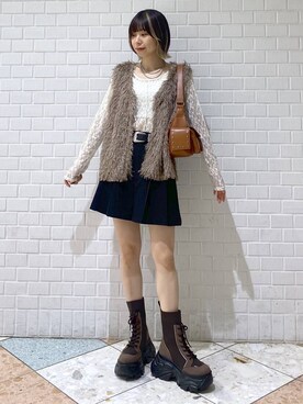 「PAGEBOY（ページボーイ）の【ステンレス素材】ロングボールチェーンネックレス（ネックレス）」を使った、matsuさん（レディース・156cm）の夏コーディネート