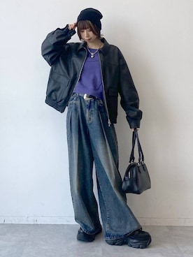 「アイテム（ニットキャップ/ビーニー）」を使った、matsuさん（レディース・156cm・20代）の夏コーディネート