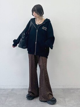 「アイテム（キャミソール）」を使った、matsuさん（レディース・156cm）の冬コーディネート