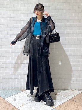 「接触冷感」｜matsuさん（レディース・156cm）の夏コーディネート