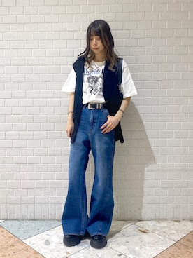 「PAGEBOY（ページボーイ）のアイテム（その他アウター）」を使った、matsuさん（レディース・156cm）の秋コーディネート