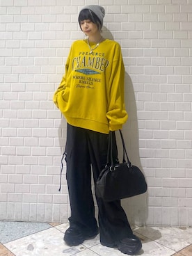 「アイテム（ニットキャップ/ビーニー）」を使った、matsuさん（レディース・156cm・20代）の秋コーディネート