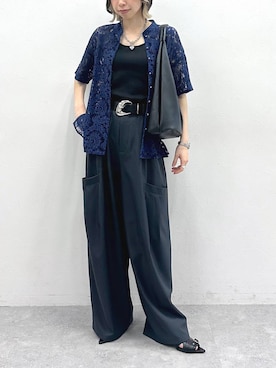 「PAGEBOY（ページボーイ）のアイテム（パンツ）」を使った、matsuさん（レディース・156cm）の春コーディネート