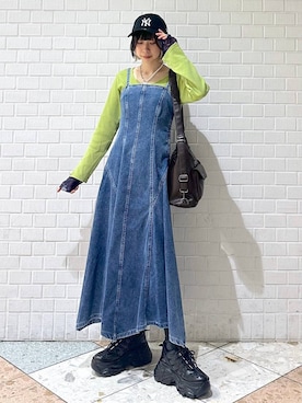 「PBLIM（ページボーイリム）のアイテム」を使った、matsuさん（レディース・156cm）の冬コーディネート