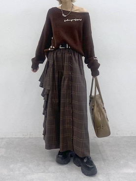 「アイテム（アクセサリー）」を使った、matsuさん（レディース・156cm・20代）の秋コーディネート