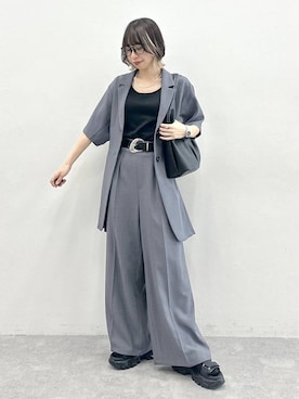 「PAGEBOY（ページボーイ）のアイテム（パンツ）」を使った、matsuさん（レディース・156cm）の春コーディネート