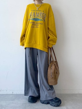 「アイテム（スウェット）」を使った、matsuさん（レディース・156cm・20代）の夏コーディネート