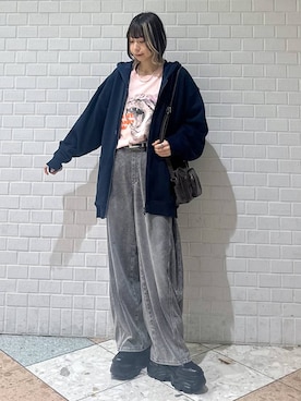 「PAGEBOY（ページボーイ）のアイテム（パンツ）」を使った、matsuさん（レディース・156cm）の春コーディネート