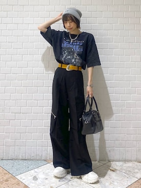 「アイテム（カーゴパンツ）」を使った、matsuさん（レディース・156cm・20代）の夏コーディネート