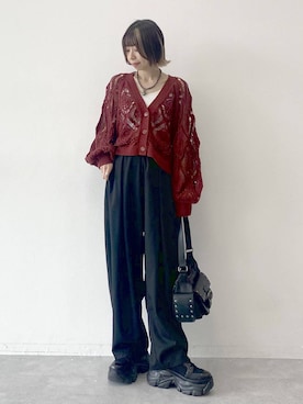 「PAGEBOY（ページボーイ）のハートマンテルネックレス3（ネックレス）」を使った、matsuさん（レディース・156cm）の夏コーディネート