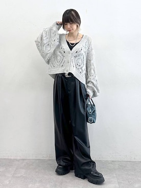 「PAGEBOY（ページボーイ）のアイテム（カーディガン/ボレロ）」を使った、matsuさん（レディース・156cm）の夏コーディネート