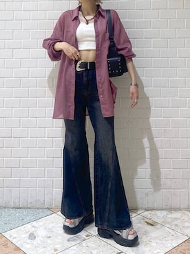 「アイテム（キャミソール）」を使った、matsuさん（レディース・156cm・20代）の夏コーディネート