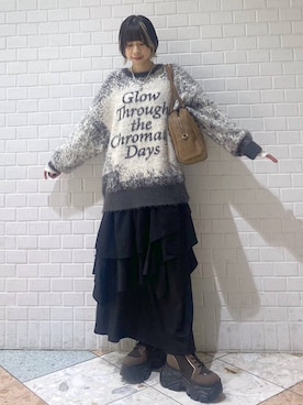 「アイテム（ボストンバッグ）」を使った、matsuさん（レディース・156cm・20代）の秋コーディネート