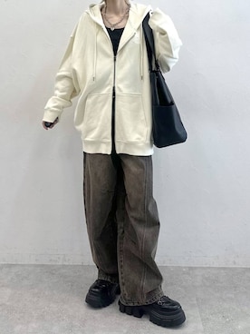 「PBLIM（ページボーイリム）のアイテム」を使った、matsuさん（レディース・156cm）の秋コーディネート