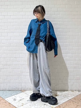 「PBLIM（ページボーイリム）のアイテム」を使った、matsuさん（レディース・156cm）の夏コーディネート