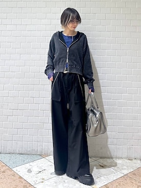 「PAGEBOY（ページボーイ）のアイテム（その他パンツ）」を使った、matsuさん（レディース・156cm）の秋コーディネート
