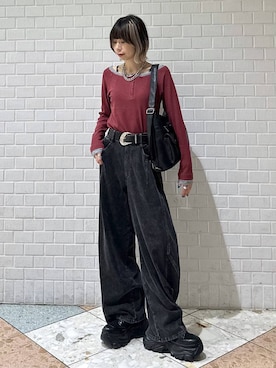 「PBLIM（ページボーイリム）のアイテム」を使った、matsuさん（レディース・156cm）の夏コーディネート