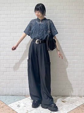 「PAGEBOY（ページボーイ）のアイテム（トップス）」を使った、matsuさん（レディース・156cm）の春コーディネート