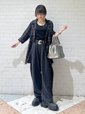 「PAGEBOY（ページボーイ）のアイテム（スウェットパンツ）」を使った、matsuさん（レディース・156cm）の秋コーディネート