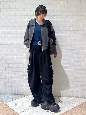 「PAGEBOY（ページボーイ）のアイテム（アクセサリー）」を使った、matsuさん（レディース・156cm）の秋コーディネート