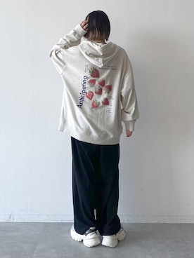 「アイテム（パーカー）」を使った、matsuさん（レディース・156cm・20代）の夏コーディネート