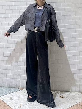 「PBLIM（ページボーイリム）のアイテム」を使った、matsuさん（レディース・156cm）の夏コーディネート