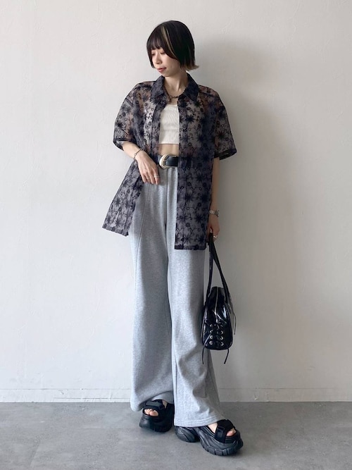ひらのです。 フラワーシシュウシアーシャツ（シャツ/ブラウス）｜PAGEBOY