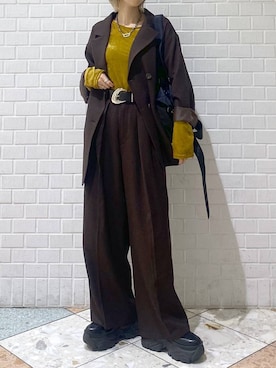 「PAGEBOY（ページボーイ）のアイテム」を使った、matsuさん（レディース・156cm）の秋コーディネート