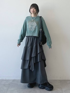 「PBLIM（ページボーイリム）のアイテム」を使った、matsuさん（レディース・156cm）の冬コーディネート