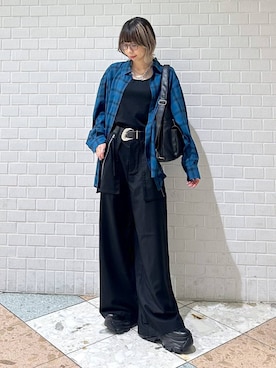 「PAGEBOY（ページボーイ）のアイテム（その他パンツ）」を使った、matsuさん（レディース・156cm）の夏コーディネート