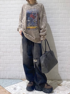 「アイテム（スウェット）」を使った、matsuさん（レディース・156cm・20代）の秋コーディネート