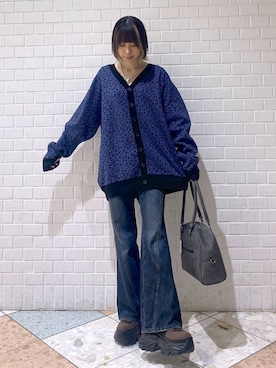 「アイテム（ボストンバッグ）」を使った、matsuさん（レディース・156cm）の秋コーディネート